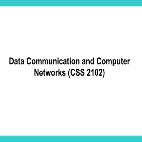 Data communication by William Staddlings PPT