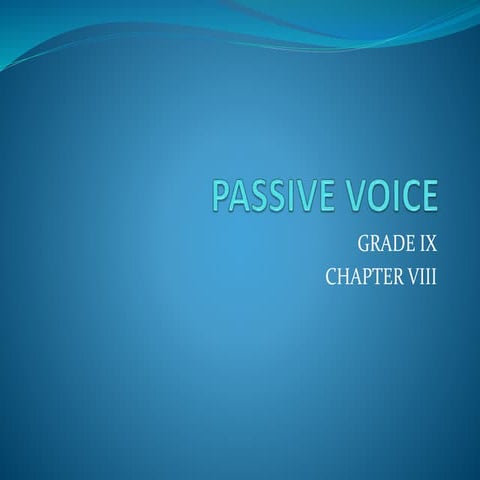 PPT PASSIVE VOICE KELAS 9.pptx