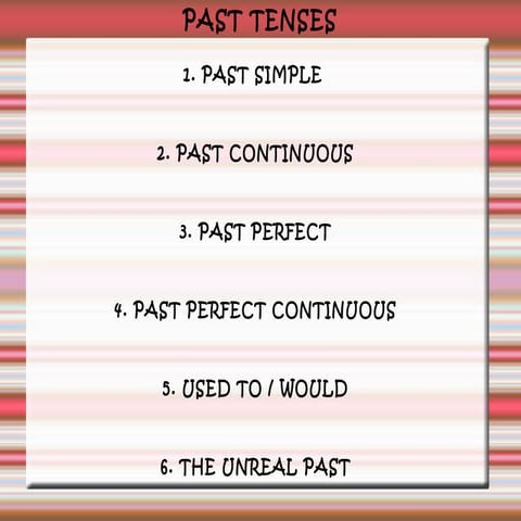 Past tenses C1 | ODP