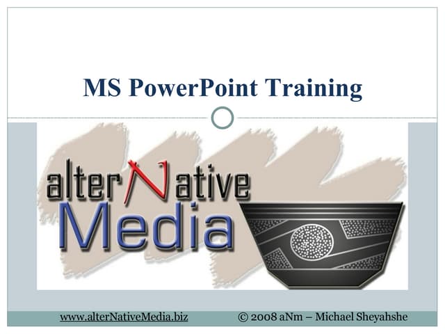 MS PowerPoint Training
