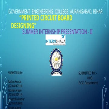 PPT PCB DESIGN presentation for GEC AURANGABAD