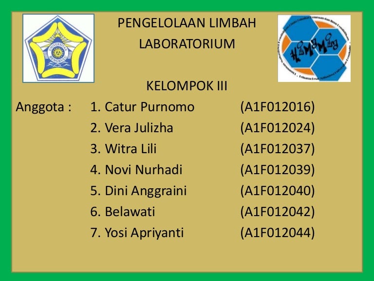 Pengolahan Limbah Laboratorium