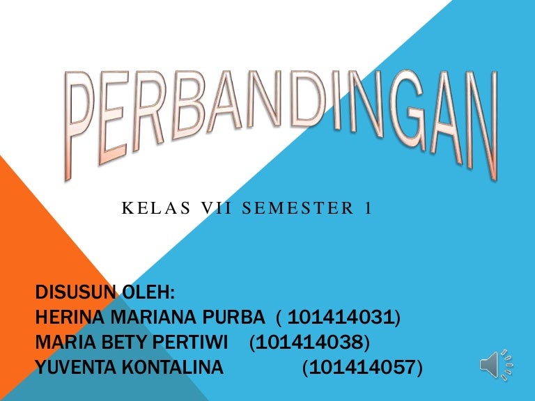 Ppt Perbandingan