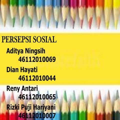Ppt persepsi sosial 