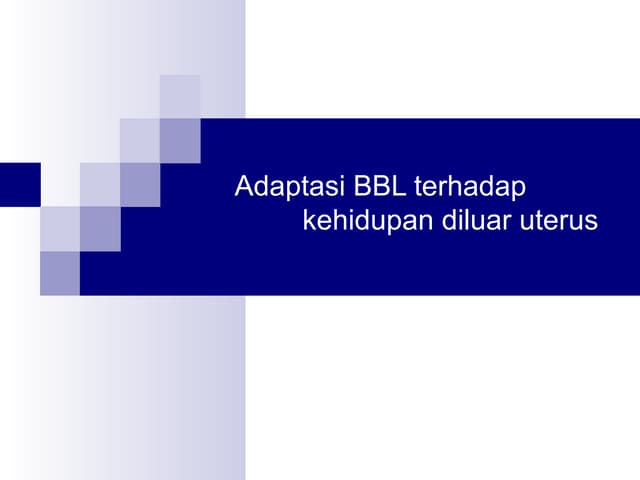 PPT Perubahan Fisiologi BBL