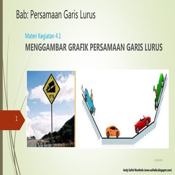 PPT Menggambar Grafik Persamaan Garis Lurus