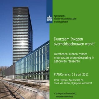 Duurzaam Inkopen overheidsgebouwen ...