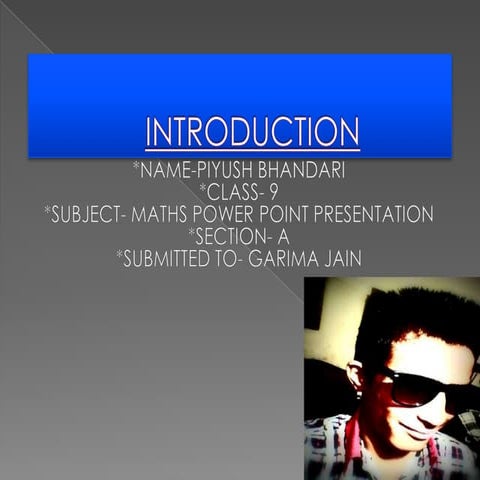Power point presentation PIYUSH BHANDARI