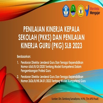 @PPT PKKS-PKG SLB JABAR 2023 Bahan Intrumen Penilaian Guru dan Kepala ...