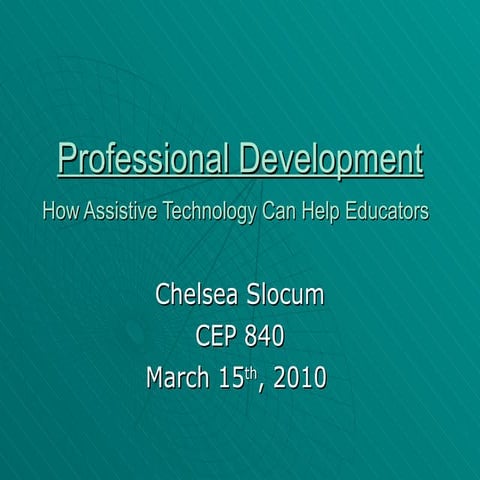 CEP 842 Assitive Technology Plan