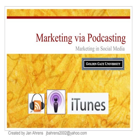 9/27 PPT Podcast Marketing