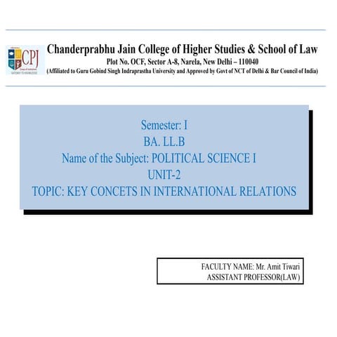 PPT_w123edrsePolitical Science_Unit 2.ppt