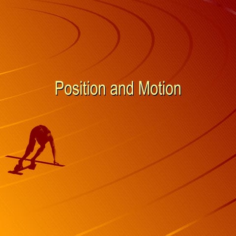 PPT Position And Motion