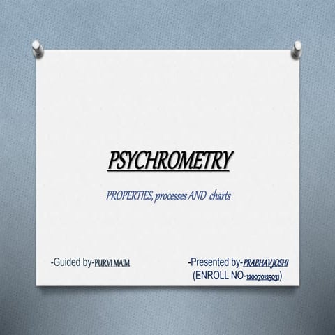 PSYCHROMETRY