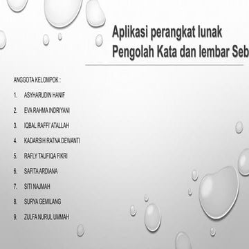 Aplikasi Perangkat Lunak Penolah Kata
