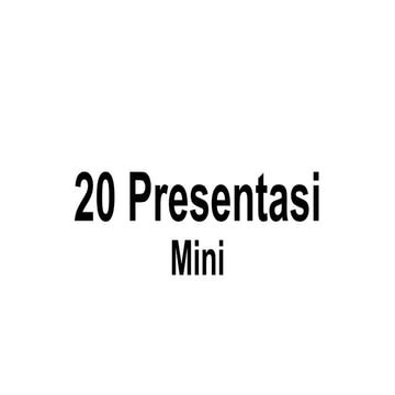 20 Presentasi Mini SABDA 28