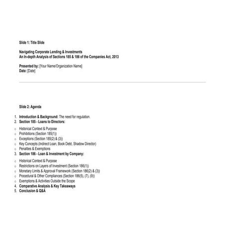 Ppt sec 185 186 188 anshu agarwal | PDF
