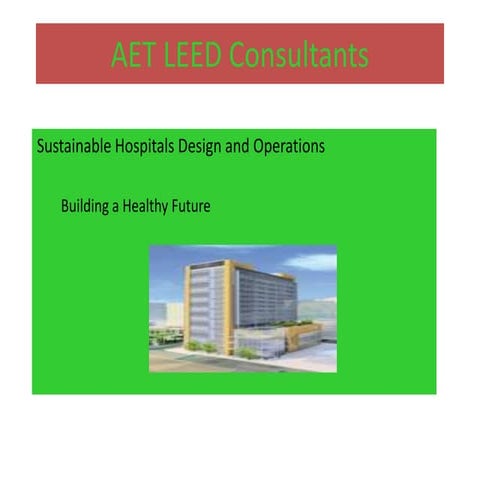 Indian Green Building Council Green Healthcare Rating System | PDF