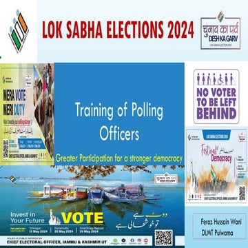PPT FOR PRESIDING OFFICERS for Election India