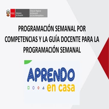 programacion semana docente