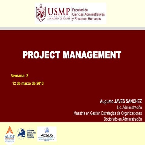 Ppt project management sesión 2