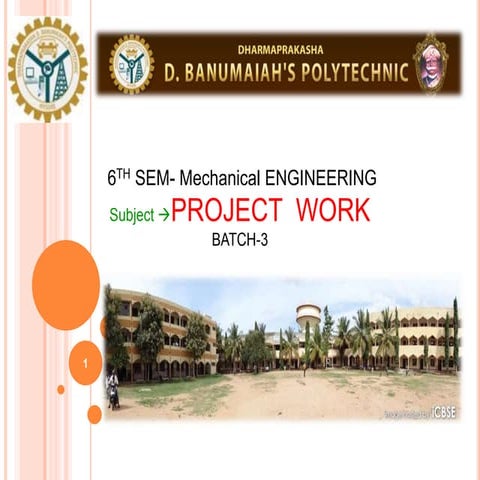 Shaper Machine project work ppt