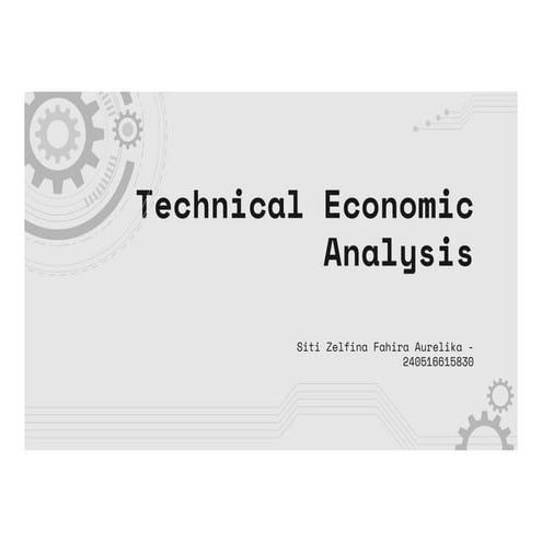 Engineering Economics and Cost Estimation | PPTX