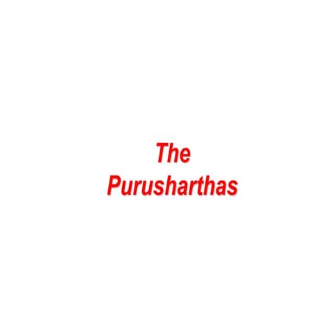 Purusharthas