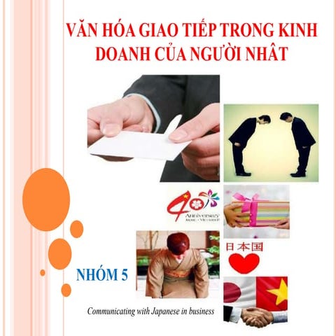 Văn hóa giao tiếp trong kinh doanh với người Nhật (PPT)