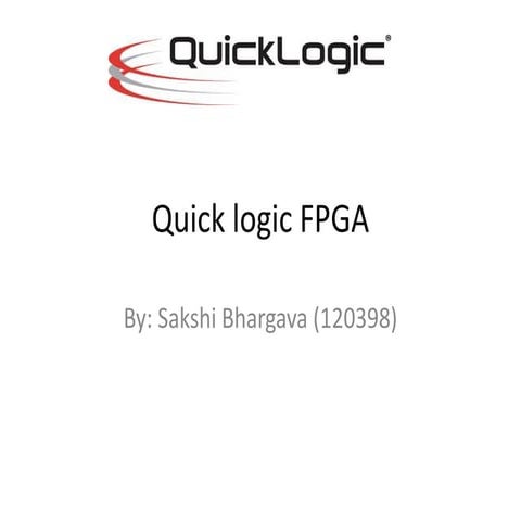 Ppt quick logic