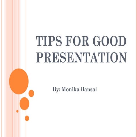 Effective Presentation skills