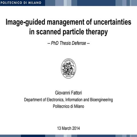 Image-guided management of uncertainties in scanned particle therapy