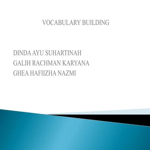 Vocabulary Building