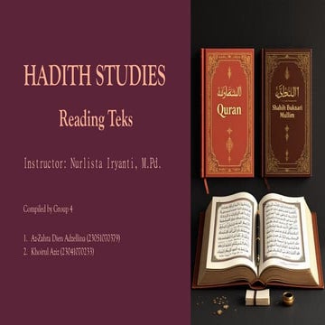 Comprehensive Study of Hadith Science: Principles, Structure, and ...