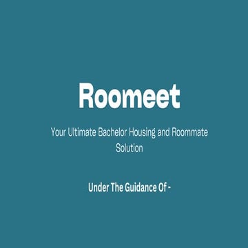 PPT roommate finding application ppt.pptx