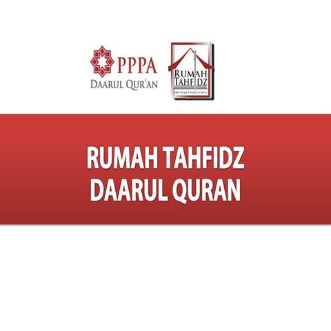 RUMAH TAHFIDZ DAQU BANTEN - Beni Ardilla