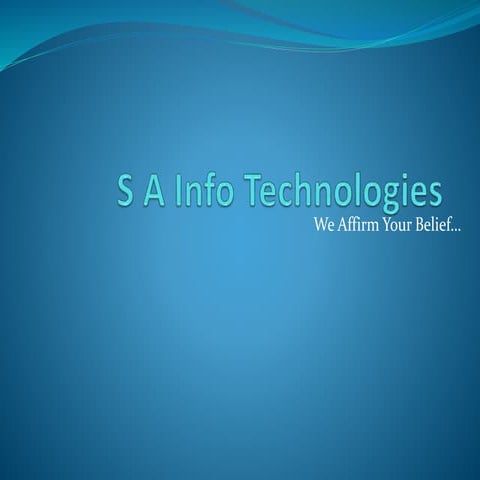 Ppt sa info_technologies