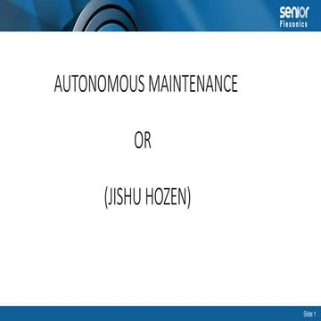 AUTONOMOUS MAINTENANCE  .ppt for training x