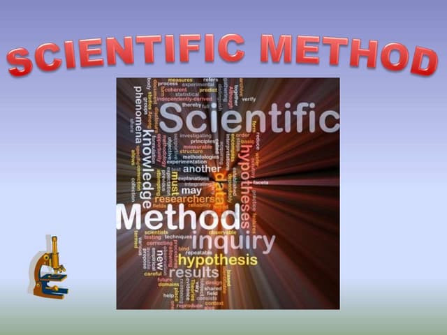 Ppt scientific method