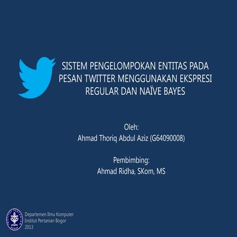 Presentasi Seminar Tugas Akhir