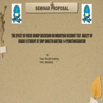 ppt sempro ttg the Effect of focus group.