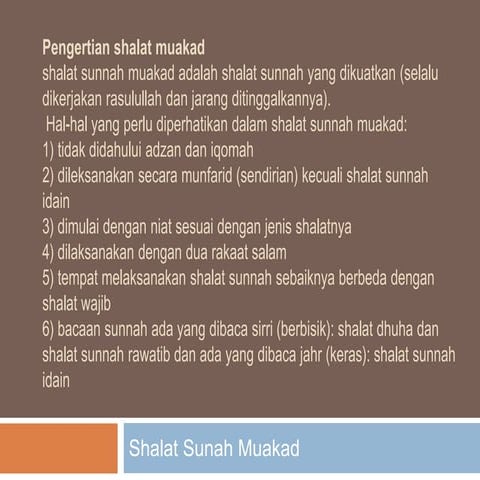 PPT Shalat Sunnah Muakkad dan Ghoiru Muakkad