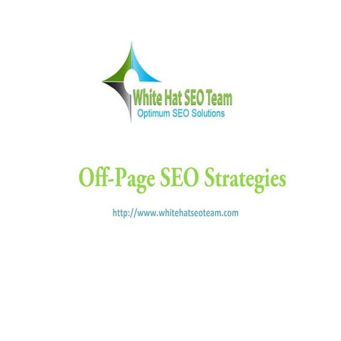 Off-Page SEO Strategies