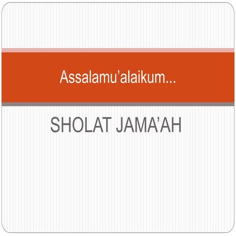 Ppt sholat berjamaah