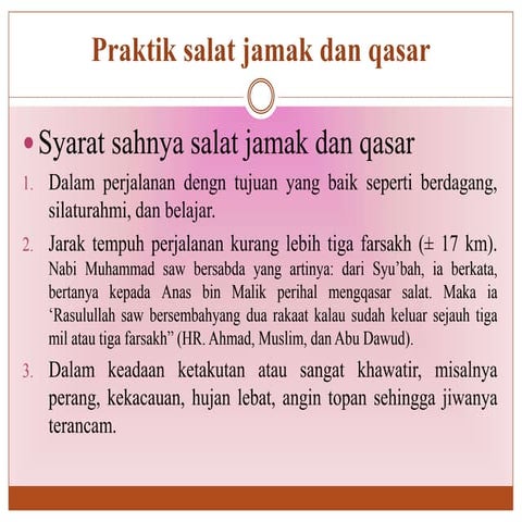 PPT Sholat Jamak dan Qosor ( Pai Kls 1 )