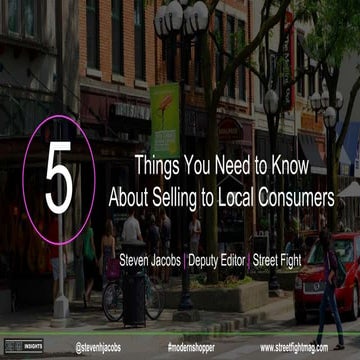 5 Things You Need to Know About Selling to Local Consumers 