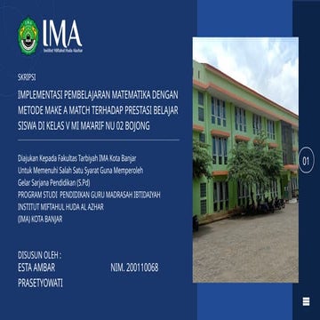 Model pembelajaran make a match | PPTX