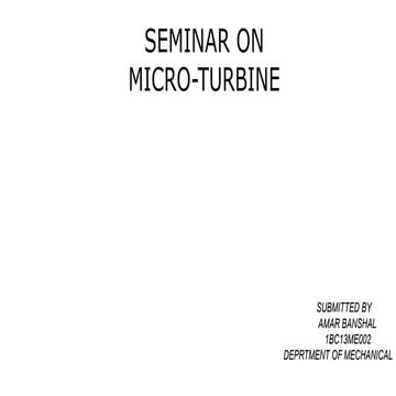 Design and Analysis of Turbine Blades in a Micro Gas Turbine Engine | PDF