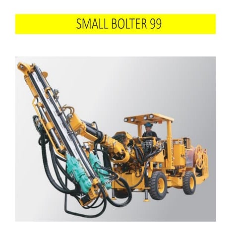 PPT SMALL BOLTER 99 capaitacion de Bolter que se aprendera como operar el equipo
