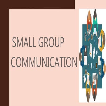 PPT Small Group Communication.ppt